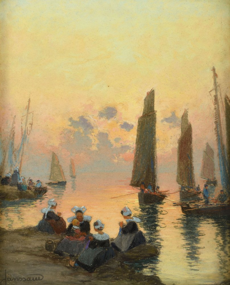 Les femmes attendant le retour des pêcheurs