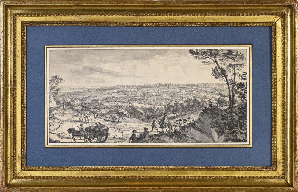 Vue du village et du château de Meudon