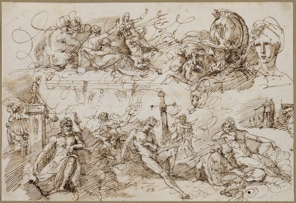 « Etudes de dieux et personnages à l’antique »