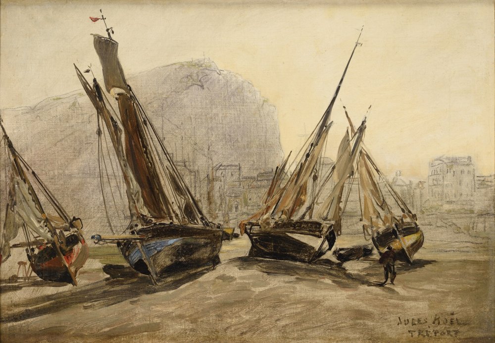 Fishing Boats Stranded at Tréport