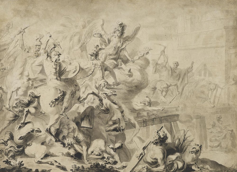 « Horatius Coclès défendant les Romains au Pont Sublicius »