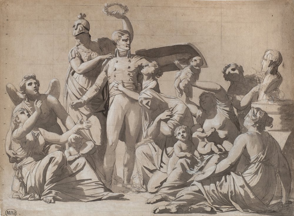 Bonaparte Taking Religion, Innocence, Nature, and the Arts Under His&nbsp;(…)