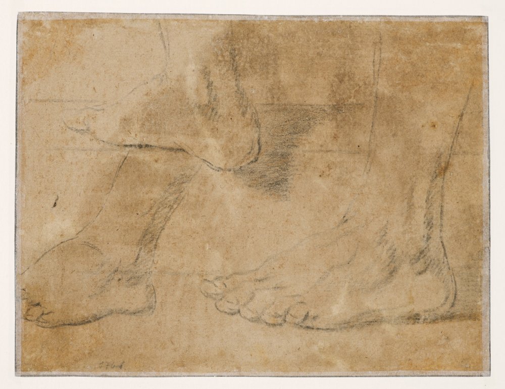 « Apôtre endormi accoudé à un rocher »