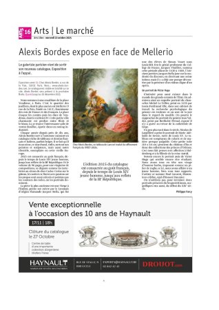 Alexis Bordes expose en face de Mellerio