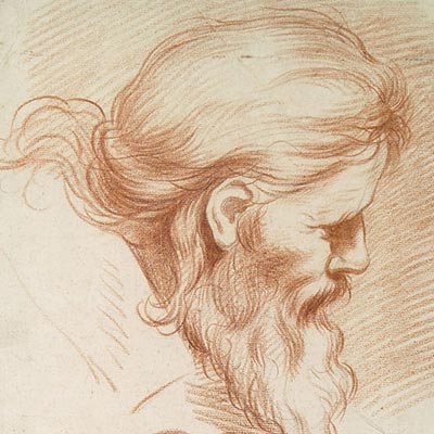 Étude de tête de vieillard et Étude de casque