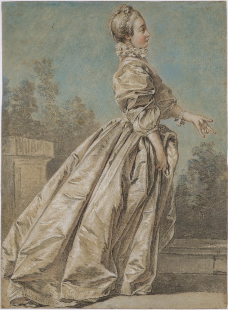 Femme dans un parc, tournée vers la droit, autrefois dite « Madame de&nbsp;(…)