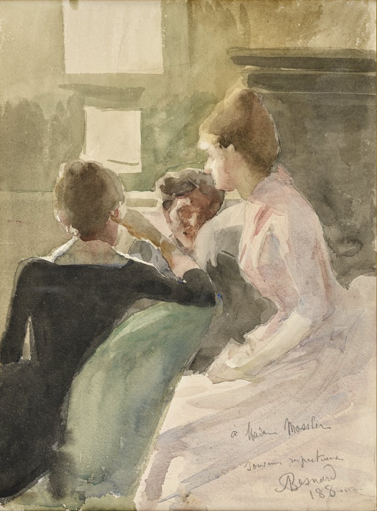 Three women in the living room