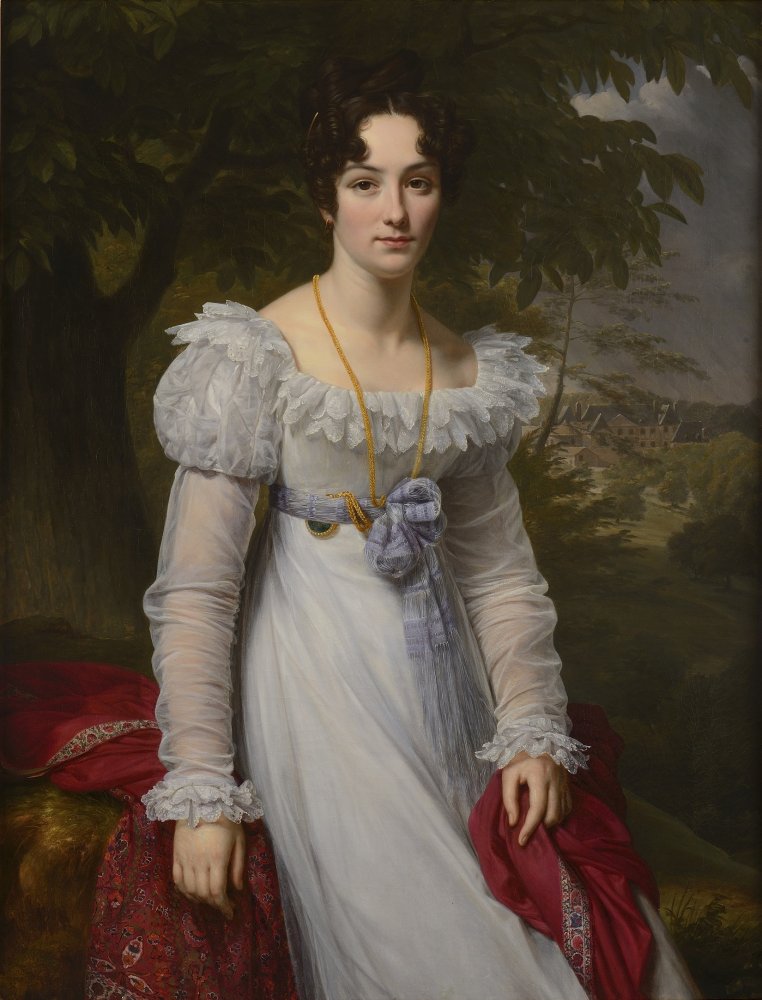 Portrait said to be of  Jenny Hoche, Countess Des Roys (1796-1867), in front&nbsp;(…)