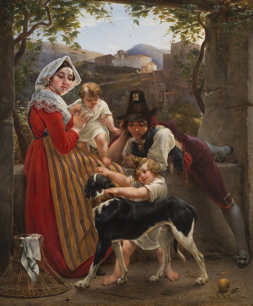 An Italian Family in a Landscape