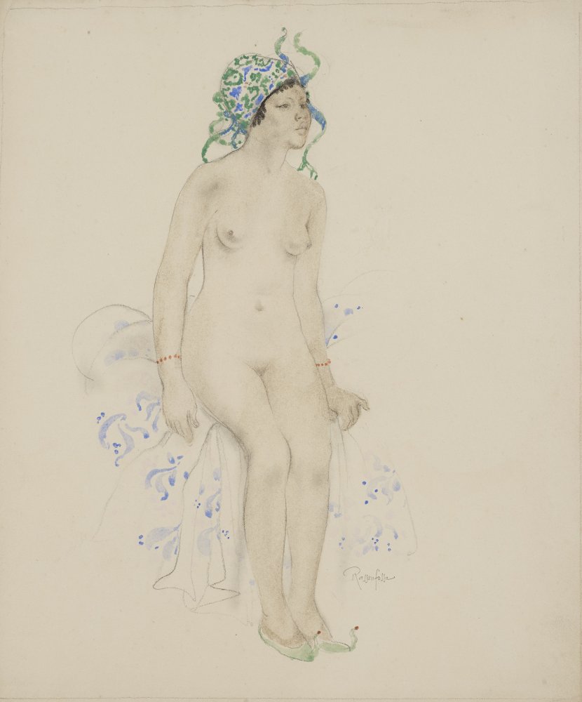 Young Woman Wearing a Turban