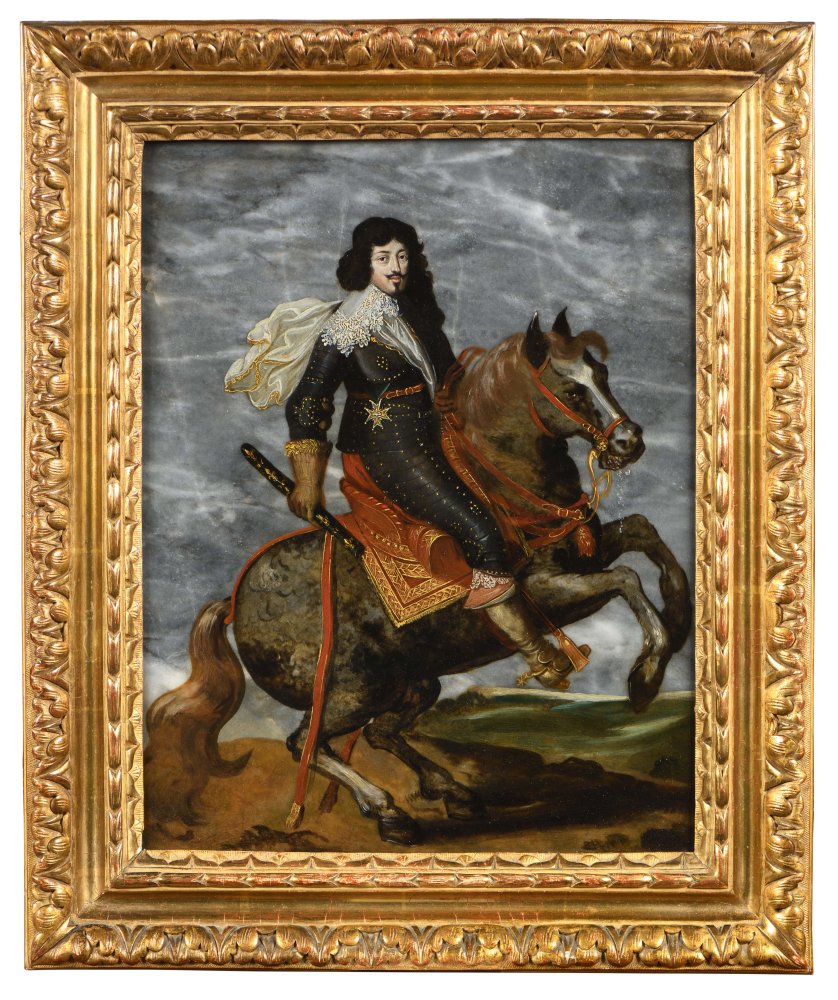 Portrait équestre de Louis XIII en cuirasse portant l’ordre de Saint-Louis&nbsp;(…)