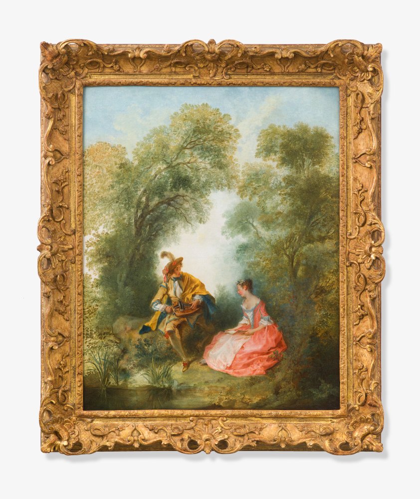 The Hurdy-Gurdy Player in Gallant Company in a Park